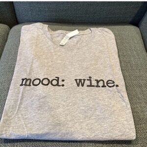 Gray 'Mood: Wine' Graphic Tee